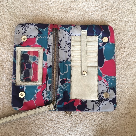 Sienna Ricchi Clutch Zip Wallet Pink And Blue - Picture 3 of 7